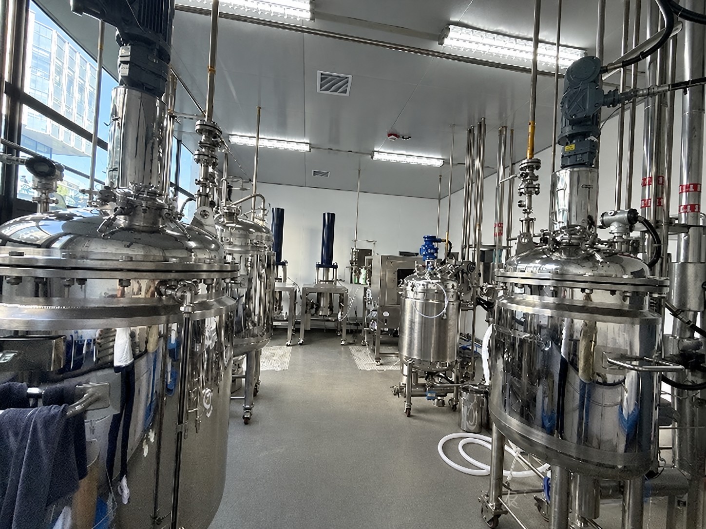 Vessel and piping area at LotusBio