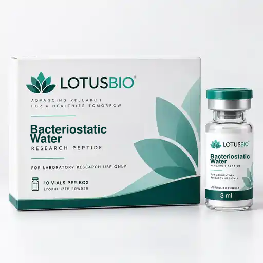 Bacteriostatic Water laboratory research packaging and vial by LotusBio