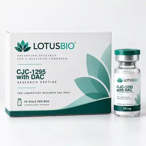 CJC-1295 with DAC research peptide packaging by LotusBio